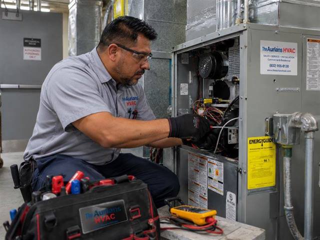 Commercial furnace installation